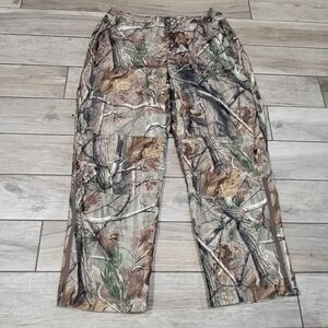 Game Winner Mens 2XL Camoflage Waterproof Hunting Pants Real Tree AP 44X32